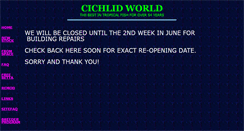 Desktop Screenshot of cichlidworld.net